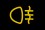 Discovery Sport rear fog lights (yellow) symbol