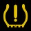 Discovery Sport tyre pressure monitoring system (tpms) (yellow) symbol